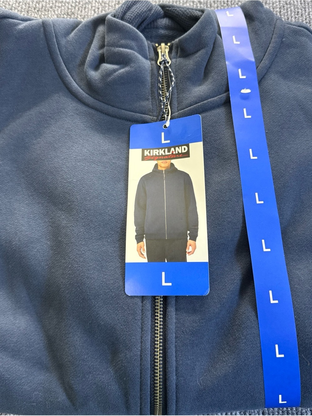 Kirkland Signature Navy Full-Zip Lightweight Jacket